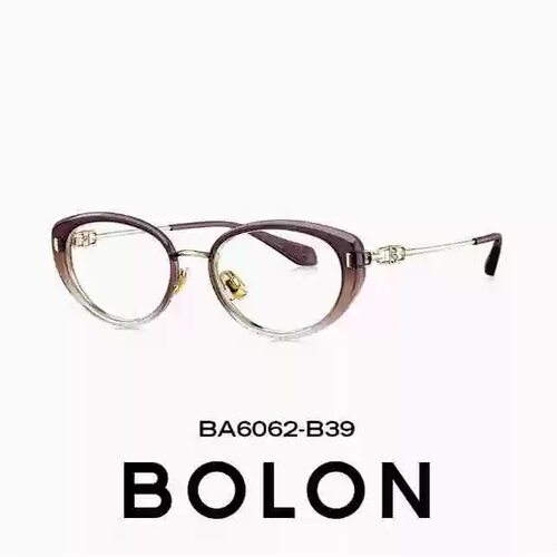 25新款BOLON暴龙近视眼镜框钛架猫眼小框玳瑁色镜架配度数BA6062