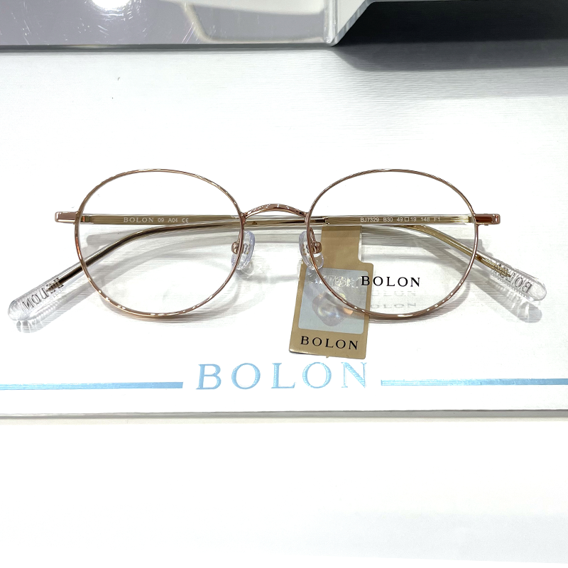 2023新品BOLON暴龙眼镜光学近视镜架合金圆形男女可配度数BJ7329