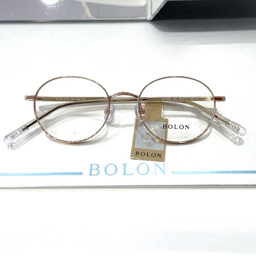 2023新品BOLON暴龙眼镜光学近视镜架合金圆形男女可配度数BJ7329