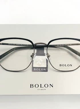 Bolon暴龙眼镜男眉框光学