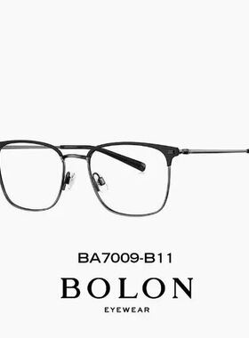 25新品BOLON暴龙近视眼镜钛框男复古休闲镜框配度数镜架女BA7009