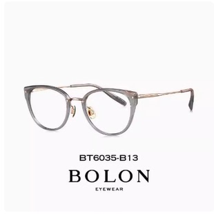 BOLON暴龙25年新品 BT6035猫眼钛材质近视眼镜框男女可配度数镜架