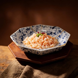 高端中式青花陶瓷八角形碗冷菜热菜盘创意意境菜家宴酒店私厨餐具