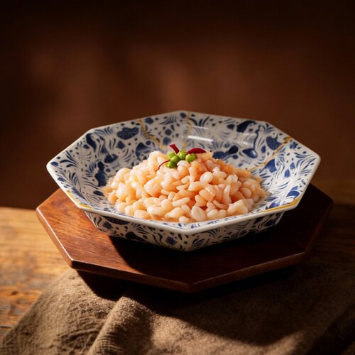 高端青花八角创意意境菜餐具