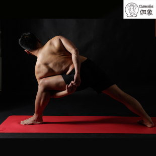 瑜伽垫Ganesha舒丽皮天然橡胶土豪PU皮垫防滑免水洗欧标183 伽象
