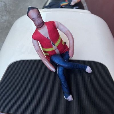 喜人奇妙双高胎张兴朝老鼠干铁丝骨架造型抽象玩偶周边礼物玩偶