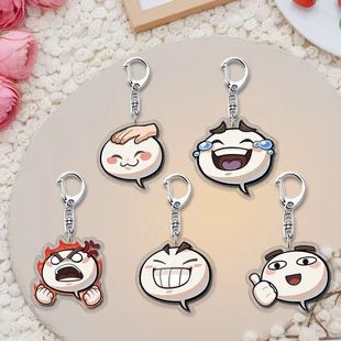 火影忍者亚克力钥匙扣手游周边摸头表情书包挂件可爱朋友包包饰品