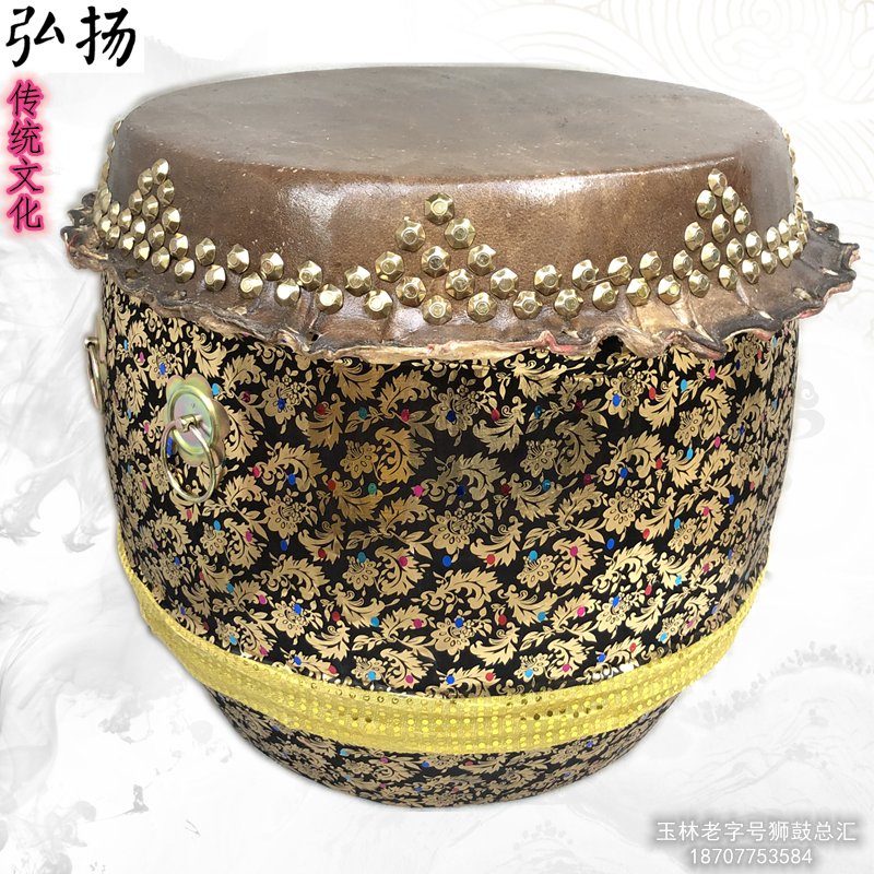 佛山狮鼓18寸三角钉牛皮鼓 舞狮醒狮鼓成人表演大鼓锣鼓龙舟鼓16