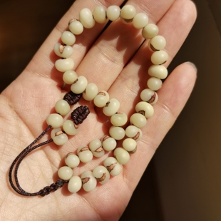 木鱼手工36颗金佛草菩提棕榈子手串女款手链念佛珠手持文玩礼物