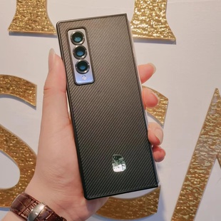 三星Fold4改W25直角手机壳Fold3升级W25心系天下手机壳W22升级W25手机套W23改W25保护套FOLD4改FOLD6真皮皮套