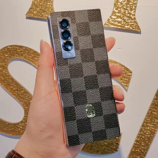 三星Fold3改W25手机套Fold4改W25心系天下手机后盖贴皮FOLD3升级W24手机套9260改W25真皮皮贴FOLD3改FOLD6套