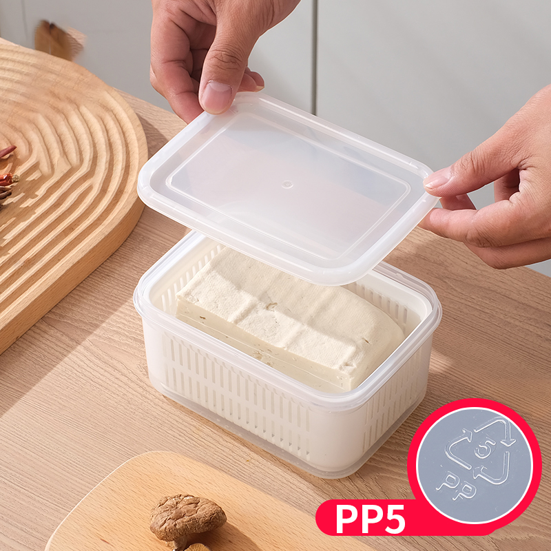 食品级PP材质防漏水泡发盒