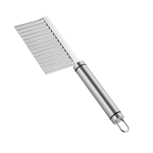 304不锈钢切土豆薯条厨房神器波浪刀薄片波纹刀薯格土豆狼牙刀具