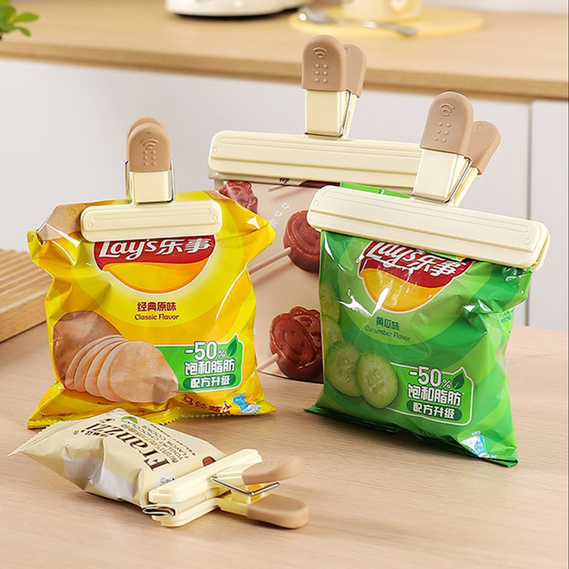食品封口夹密封夹薯片零食夹子茶叶奶粉袋子封口器食物防潮保鲜夹,收纳整理,夹子/收纳夹子,淘宝优惠券,粉丝福利购,淘宝优惠卷