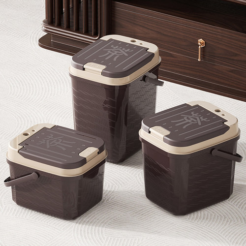 透明茶桶接水干湿分离提醒茶水桶