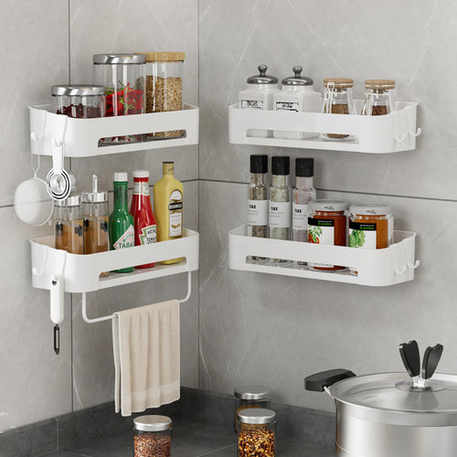 免打孔壁挂式多层厨房置物架