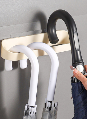 壁挂雨伞收纳架家用免打孔入户门口放伞置物架玄关门后鞋柜沥水架