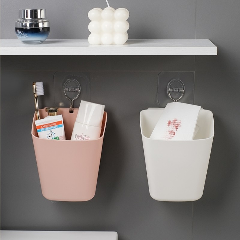浴室收纳盒卫生间垃圾桶厕所悬挂式洗脸巾洗漱台台面墙上小挂壁桶,家装主材,卫浴置物架,淘宝优惠券,粉丝福利购,淘宝优惠卷