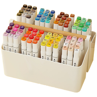 马克笔收纳盒笔筒画笔水彩笔桌面大容量笔架儿童文具男孩女孩笔桶