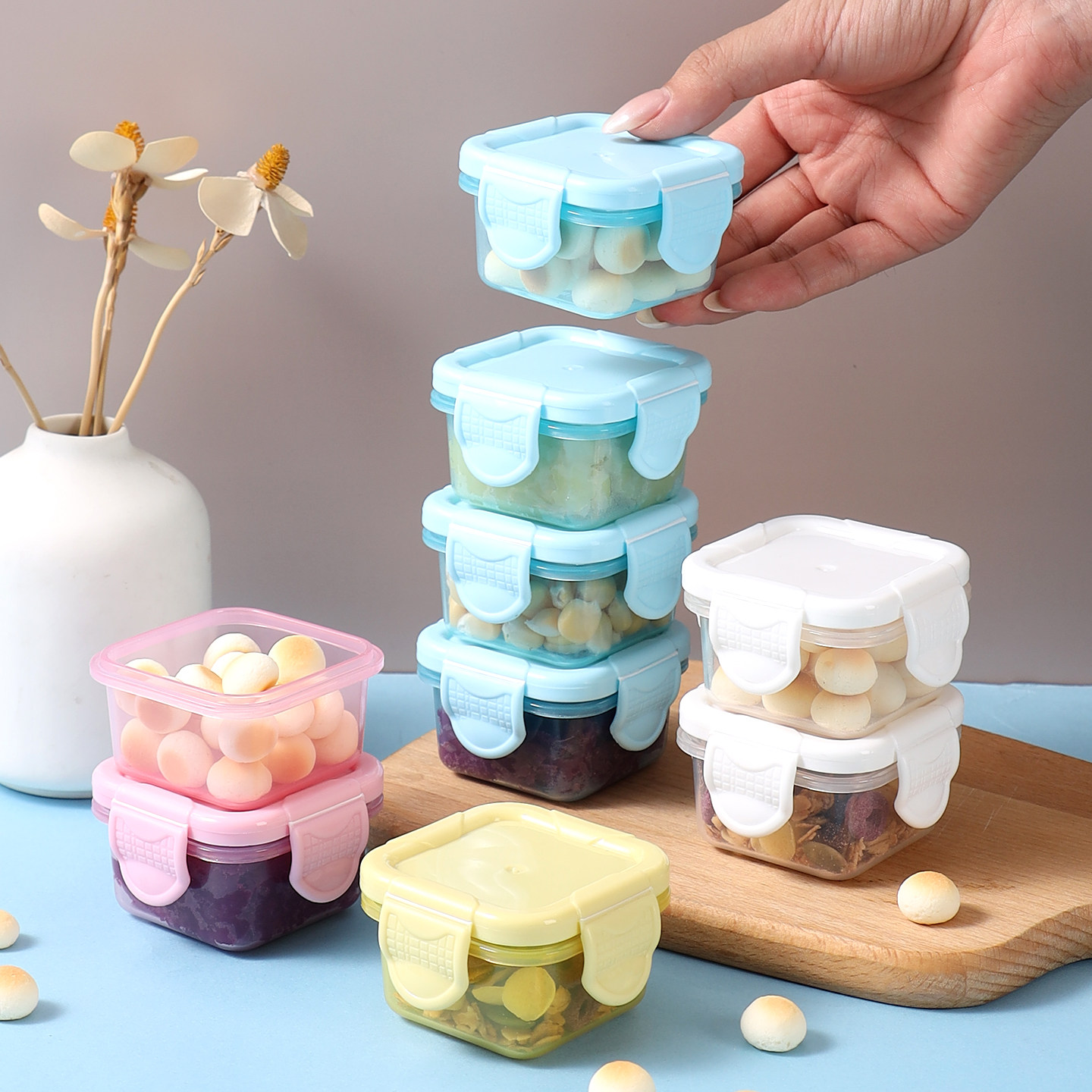 婴儿辅食盒食品级加厚密封