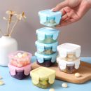 便携迷你宝宝辅食盒食品级带盖密封保鲜留样盒加厚外出分装水果盒