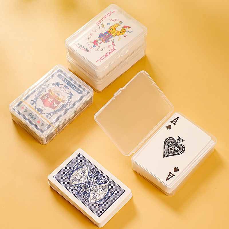 扑克牌整理盒透明塑料盒证件盒