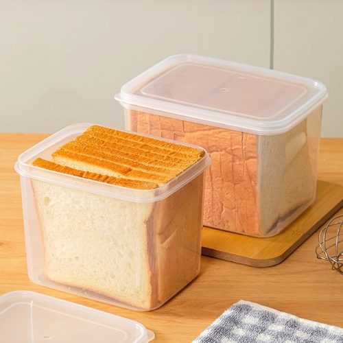 家用面包食物收纳盒保鲜密封盒