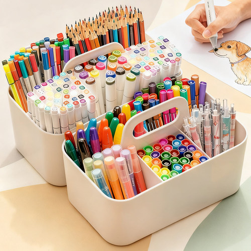 桌面文具收纳盒大容量笔筒