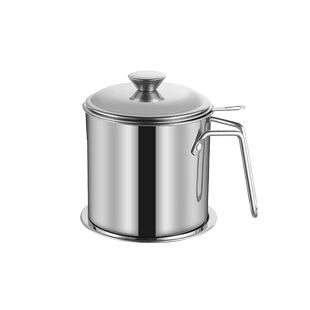 304不锈钢油壶家用带滤网储油罐壶油瓶厨房过滤油渣壶油罐滤油壸