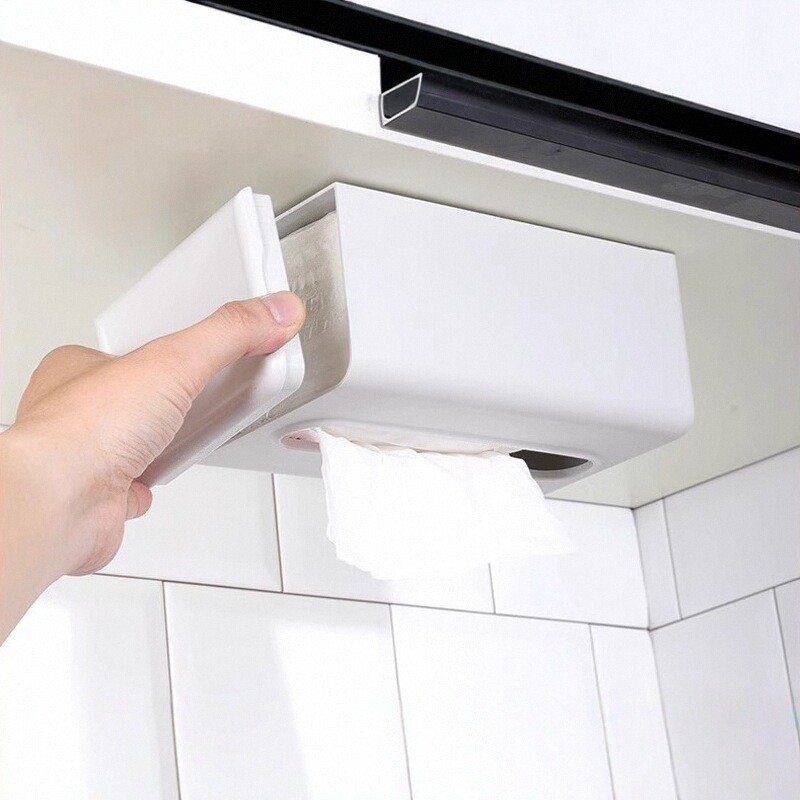 免打孔抽纸盒盒倒挂免打孔