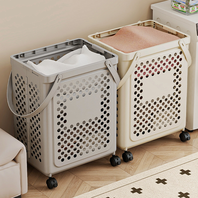 浴室可折叠脏衣桶大容量带轮