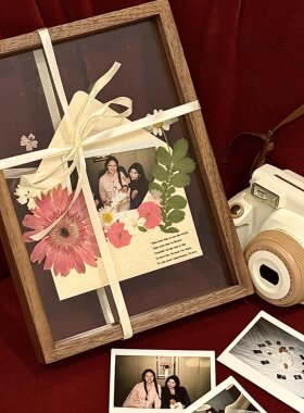 【春日来信】手工DIY干花相框材料包压花信封贺卡纪念日相框装饰