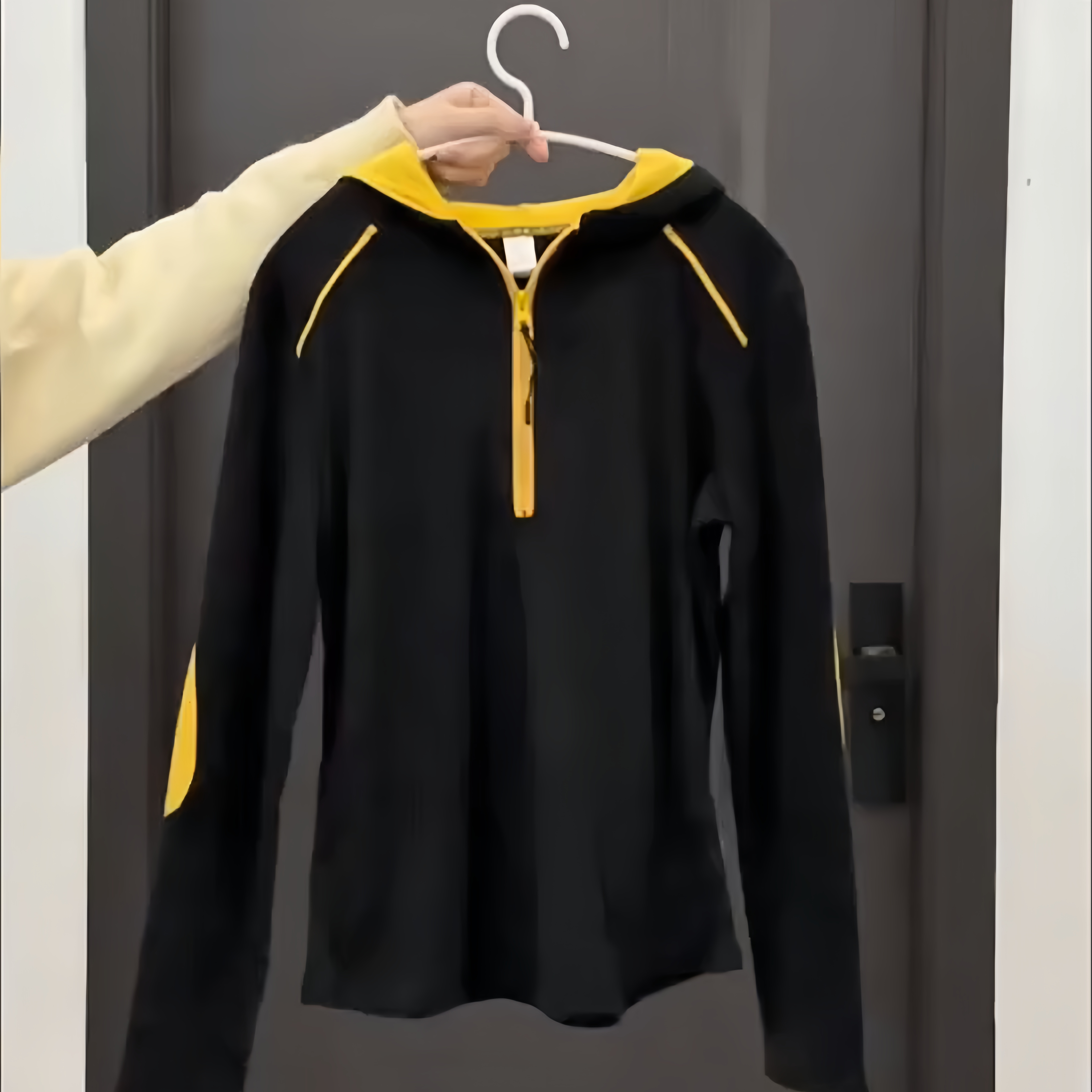 德绒保暖打底衫女连帽上衣2026秋冬拼色设计感休闲运动时尚显瘦