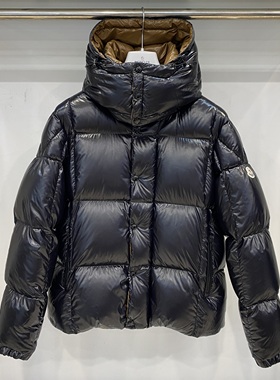 现货Moncler盟可睐Parana女款黑色厚款可拆连帽羽绒J2093 1A00103