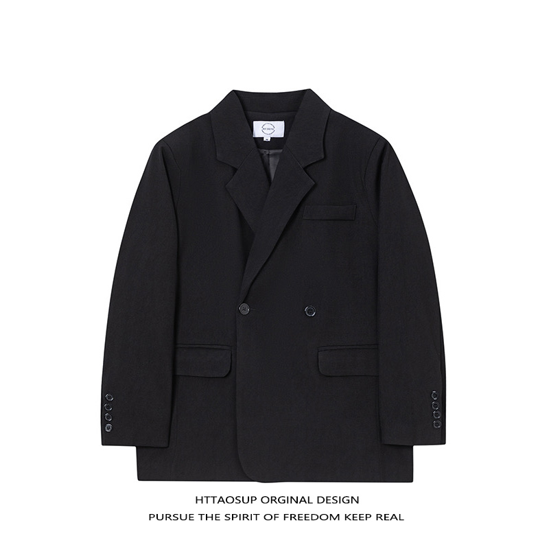 韩版潮流休闲西装外套男宽松