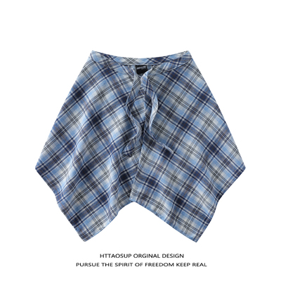 叠穿神器彩色格子屁帘女一片式