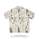 HTTAOSUP美式 夏季 复古做旧泼墨涂鸦翻领休闲宽松百搭男女短袖 衬衫