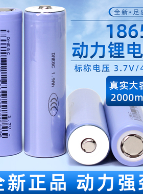 高倍率18650锂电池2000毫安大容量动力10C扫地机手电钻吸尘器