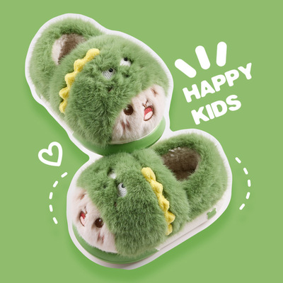 新款儿童棉拖鞋秋冬卡通可爱居家