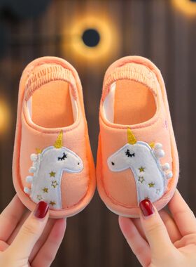 儿童四季男女小童棉布拖婴幼儿