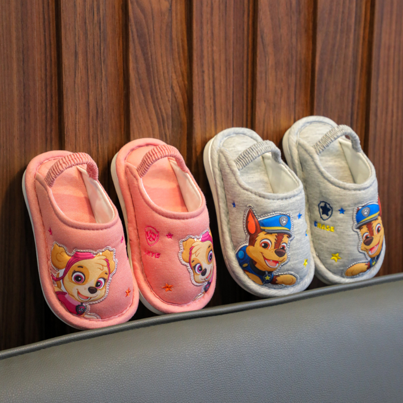 儿童布拖鞋汪汪队男手工布千层底