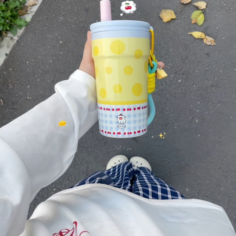 新款防摔大容量316不锈钢保温杯