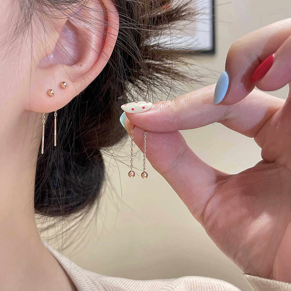 s925银针玫瑰金小球耳线轻奢时尚简约豆豆养耳洞耳环高级百搭耳饰,饰品/流行首饰/时尚饰品新,耳线,淘宝优惠券,粉丝福利购,淘宝优惠卷