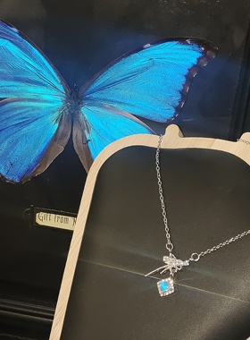 925银项链女时尚百搭小众样式吊坠高级感轻奢锁骨链七夕礼物