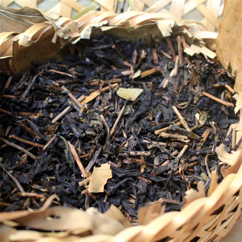 【孙义顺老字号】2023年二级安茶 六安篮茶黑茶 软枝六安骨 450克