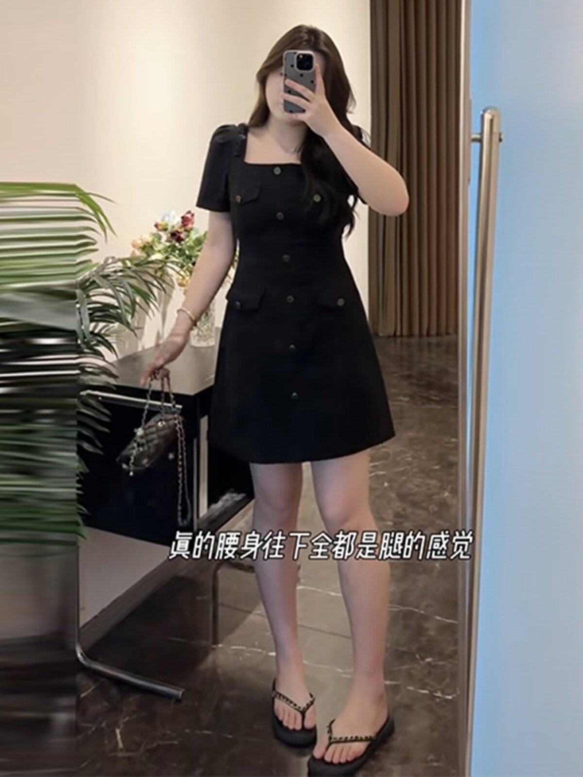 PLUS SIZE FRENCH TEMPERAMENT SQUARE NECK DRESS WOMENS SUMMER FAT MM BELLY COVER THIN LITTLE MAN HEPBURN STYLE WAIST SKIRT