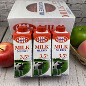 进口纯牛奶 原装 波兰进口MLEKO乐口超高温灭菌全脂牛奶250ML 12瓶