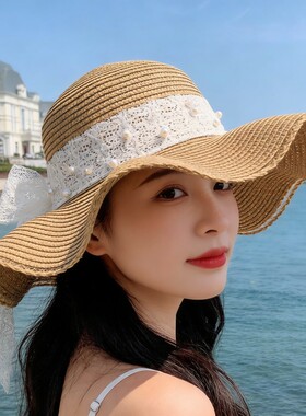 2026新款小雏菊防晒草帽女沙滩