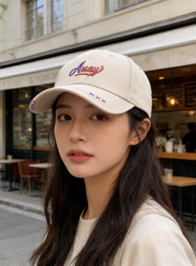 棒球帽鸭舌帽女春秋硬顶宽帽檐高颅顶百搭时尚深顶显脸小2026新款