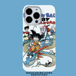 适用苹果16ProMax龙珠悟空手机壳15/14Pro潮牌菲林硬壳12全包13磨砂xr卡通新款xs动漫 iphone8plus小众保护壳